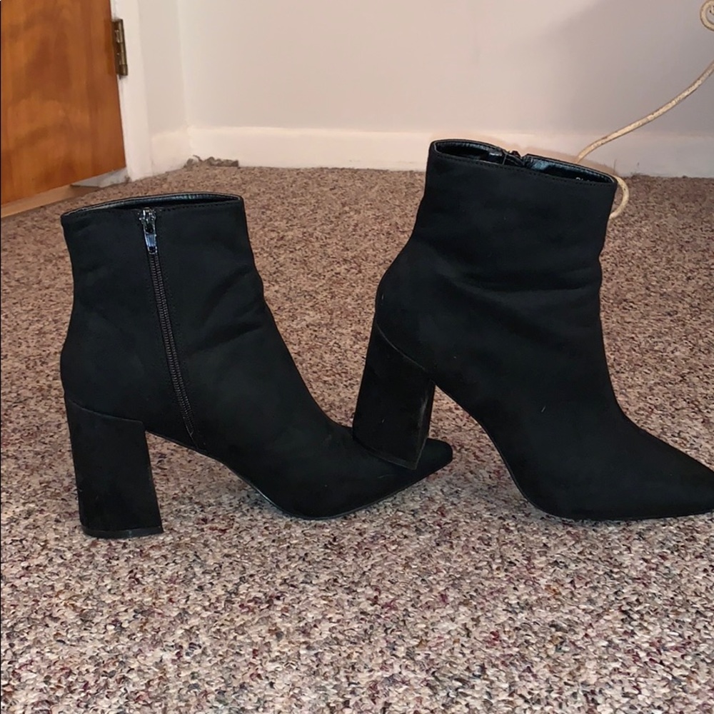 Fashion Nova booties size 10 worn once!